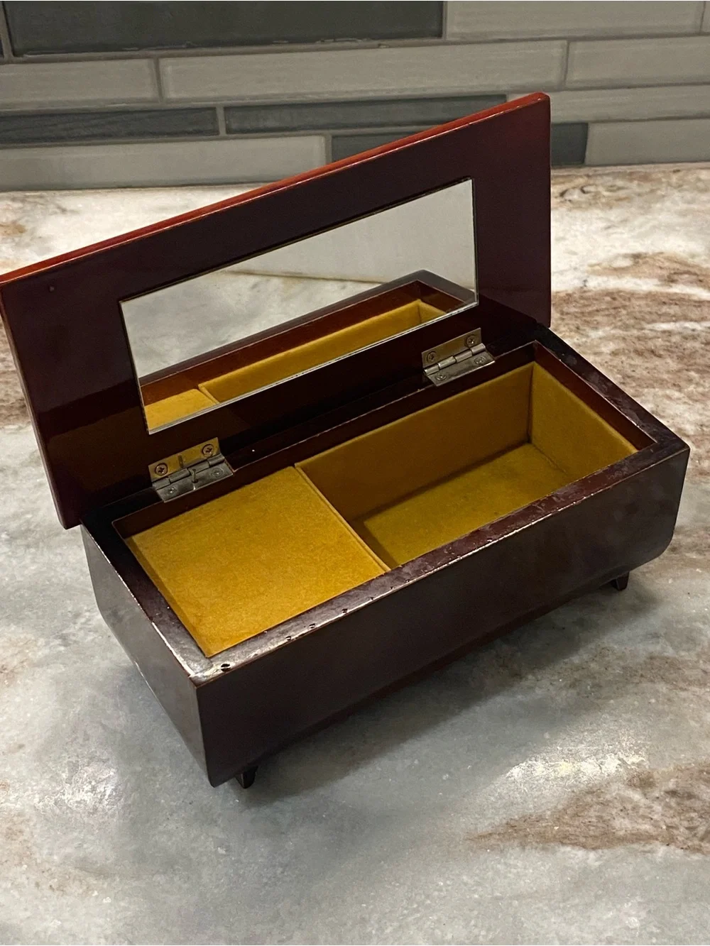 VTG Westland Co Japanese Lacquer Music Jewelry Box